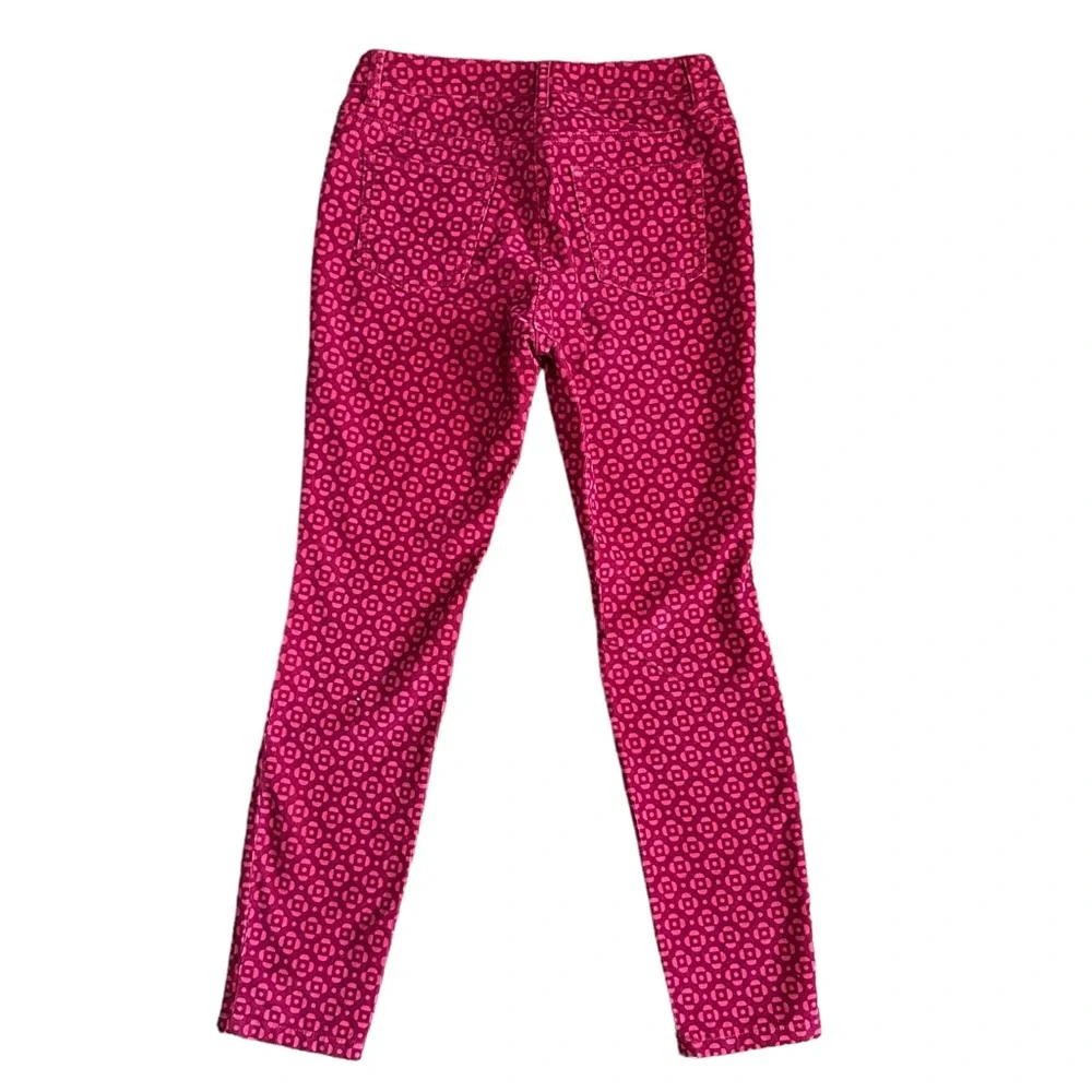 Boden Skinny Corduroy Floral Pink Pants Jeans 4P - Picture 2 of 12